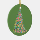 Circle Ornament Vakantieboom - abstracte dot art (Rechts)