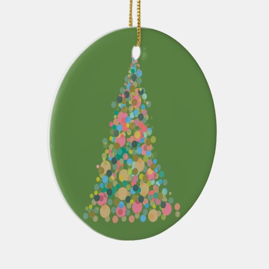 Circle Ornament Vakantieboom - abstracte dot art (Rechts)