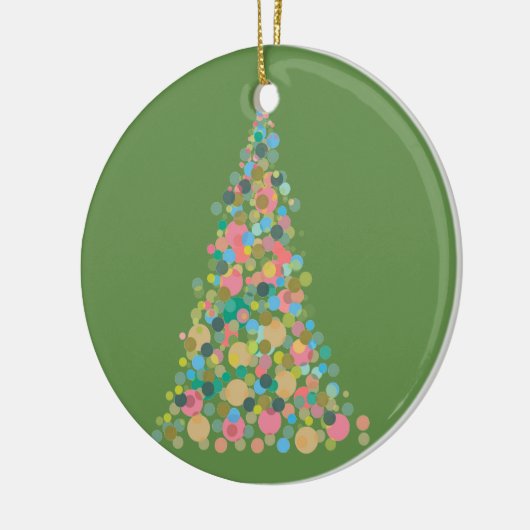 Circle Ornament Vakantieboom - abstracte dot art (Links)