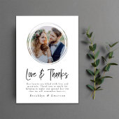 Circle Photo minimalist Bedankkaart