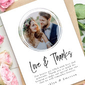 Circle Photo minimalist Bedankkaart