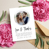 Circle Photo minimalist Bedankkaart