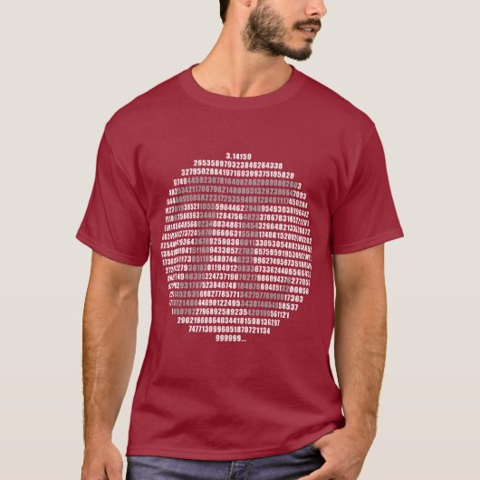 Circle PI Nummers T-shirt (Voorkant)