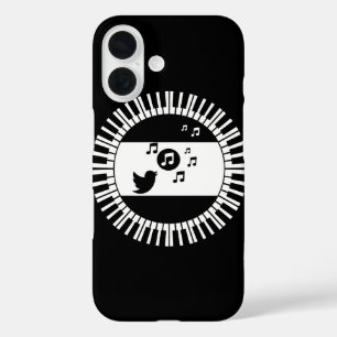 Circle Piano Keys en Songbird iPhone 16 Hoesje