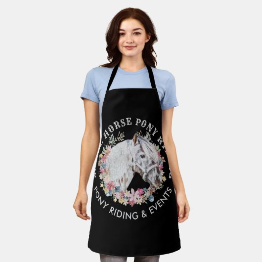 Circle Pony Logo Schort (Gedragen)