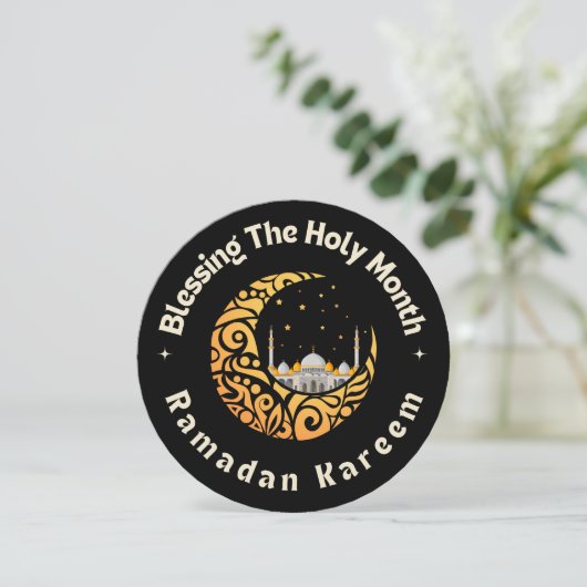 Circle Ramadan Kareem Feestdagenkaart (Staand voorkant)