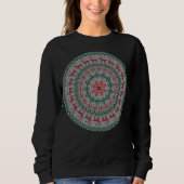 Circle Reindeer Ornaments Ugly KerstSweater Trui (Voorkant)