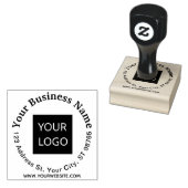Circle Retouradres Zakelijke stempel Uw Logo toevo (Gestempeld)