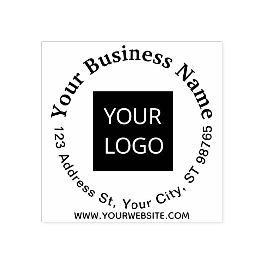 Circle Retouradres Zakelijke stempel Uw Logo toevo (Afrduk)