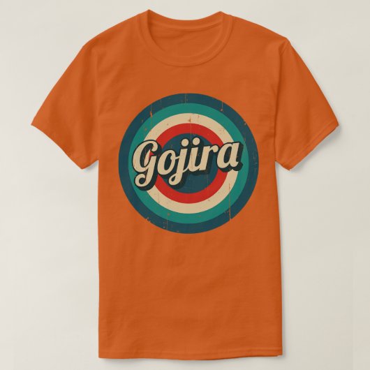 Circle Retro Gojira T-shirt (Design voorkant)