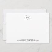 Circle Round Business Logo Company Custom White Notitiekaartje (Voorkant)
