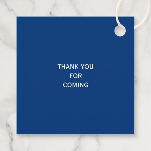 Circle Scalloped Wedding of Shower Gift Labels, bl Bedankjes Labels (Achterkant)