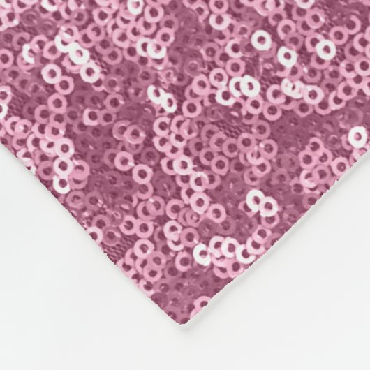 Circle Sequins Sparkle Shiny Shimmer Fleece Deken (Hoek)