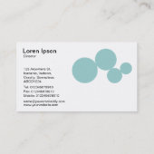 Circle Series - Lt Blauw Groen op Wit Visitekaartje (Achterkant)