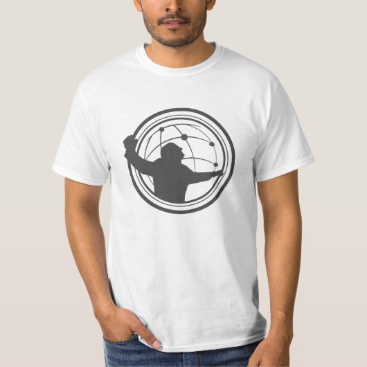 Circle Silhouette Mannen waarde T-shirt (Voorkant)