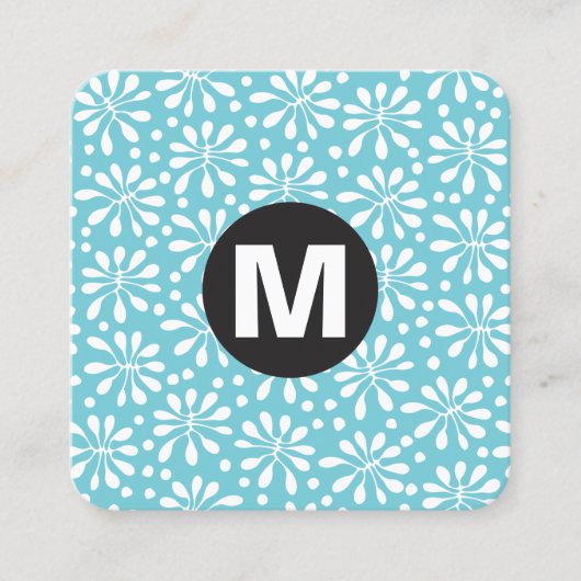 Circle Spot - Patroon 020818 Vierkante Visitekaartje (Voorkant)