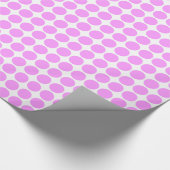 Circle Spots - Licht Violet op wit Cadeaupapier (Hoek)