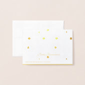 Circle Starburst Folie Kaart (Met envelop)
