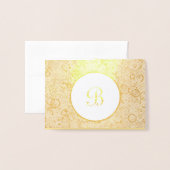 Circle Starburst Folie Kaart (Voorkant met envelop)