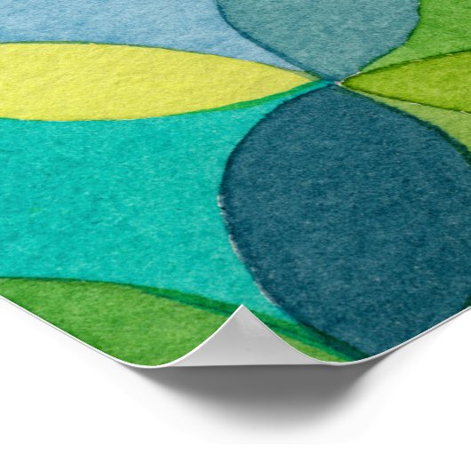 Circle Stars Hand Painted Artist Pattern Print (Hoek)