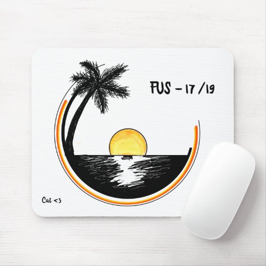 Circle Sunset Muismat (Met muis)