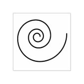 Circle Swirl Hout Art Stamp Rubberstempel (Afrduk)