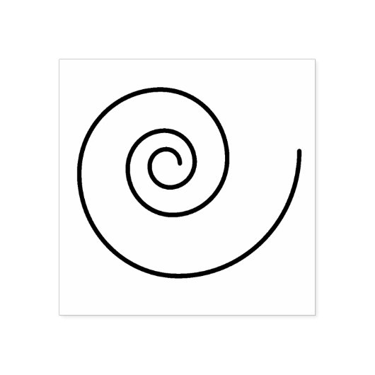 Circle Swirl Hout Art Stamp Rubberstempel (Afrduk)