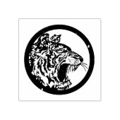 Circle Tiger Head Rubberstempel (Afrduk)