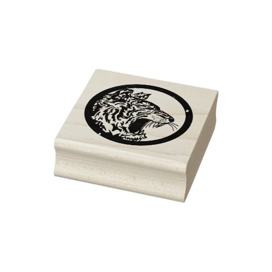 Circle Tiger Head Rubberstempel (Stempel)