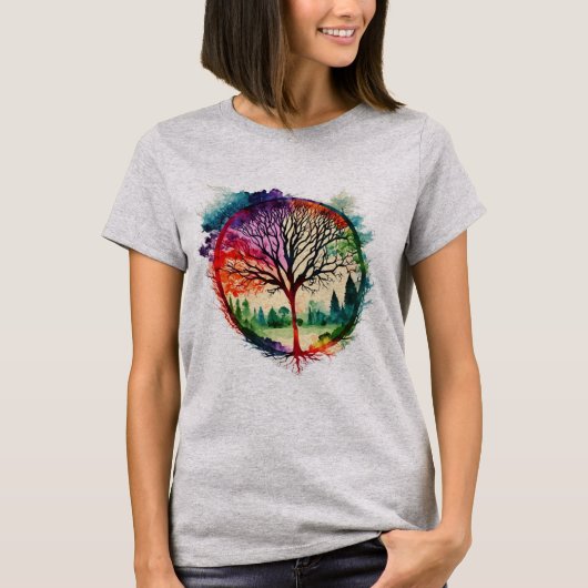 Circle Tree of Life T-Shirt (Voorkant)