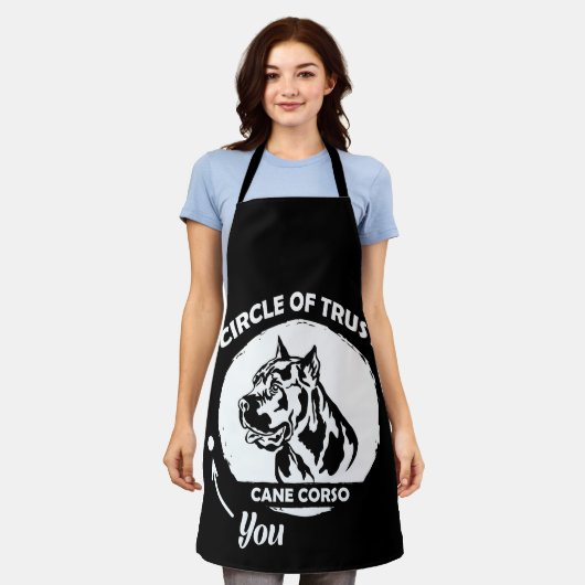 Circle Trust Funny Dog Lover Schort (Gedragen)