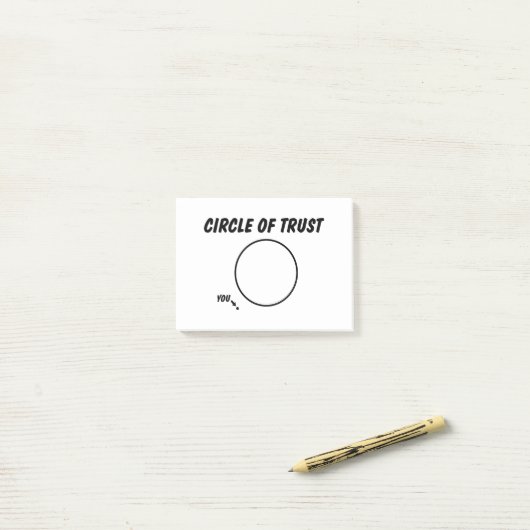 CIRCLE TRUST FUNNY POST-IT® NOTES (Op bureau)