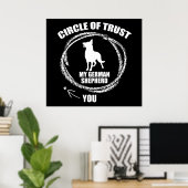 Circle Trust My German Shepherd Poster (Thuiskantoor)