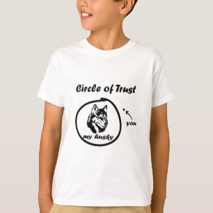 Circle Trust My Huskie You Funny Gezegde T-shirt