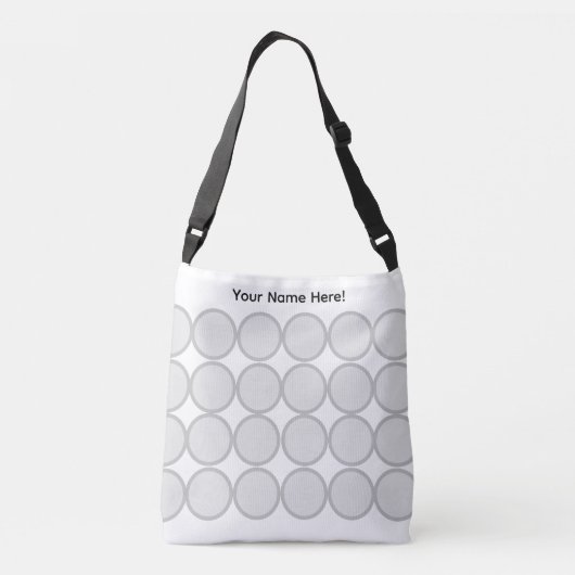 "Circle Uitzicht" Crossbody Tas (Achterkant)