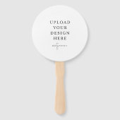 Circle Wedding Program Fan Handwaaier (Achterkant)