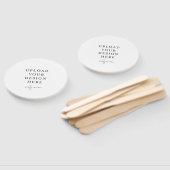 Circle Wedding Program Fan Handwaaier (Niet-gemonteerd)