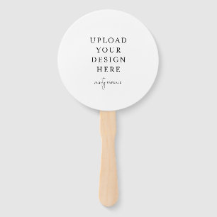 Circle Wedding Program Fan Handwaaier