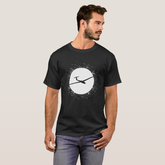 Circle with Splash and Sailplane  B T-shirt (Voorkant volledig)