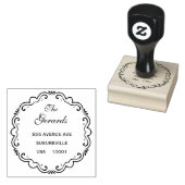 Circle Wreath Script Custom Rubber Stamp Rubberstempel (Gestempeld)
