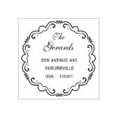 Circle Wreath  Script Custom Rubber Stamp Rubberstempel (Afrduk)