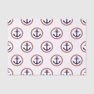Circled Anchors Nautical Pattern Tissuepapier
