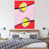 Circled Back Scrum Design II Canvas Afdruk (Insitu (Slaapkamer))