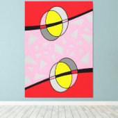 Circled Back Scrum Design II Canvas Afdruk (Insitu (Houten vloer))