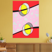 Circled Back Scrum Design II Canvas Afdruk (Insitu (Woonkamer))