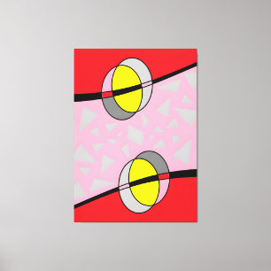 Circled Back Scrum Design II Canvas Afdruk