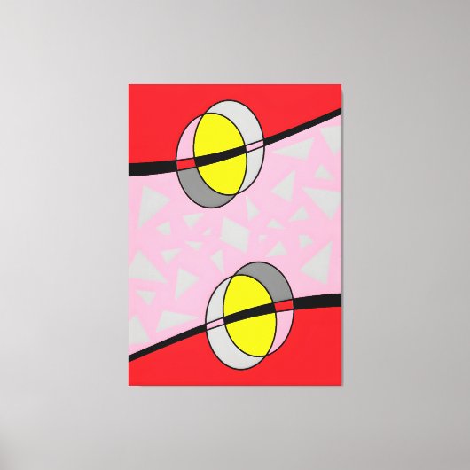 Circled Back Scrum Design II Canvas Afdruk (Voorkant)