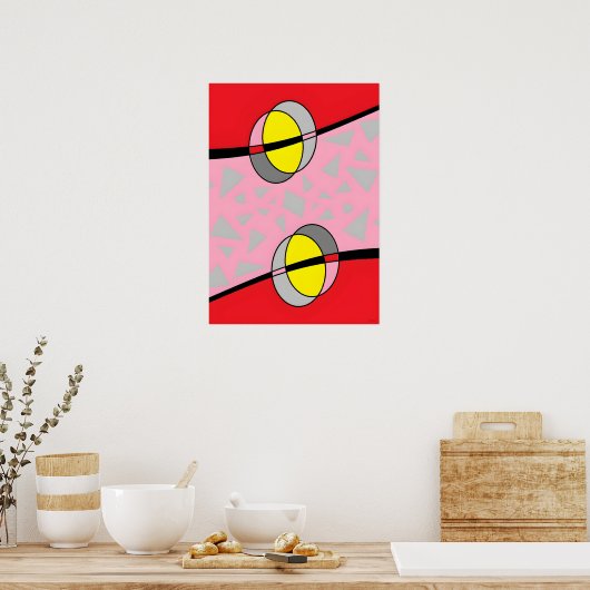 Circled Back Scrum Design II Poster (Keuken)