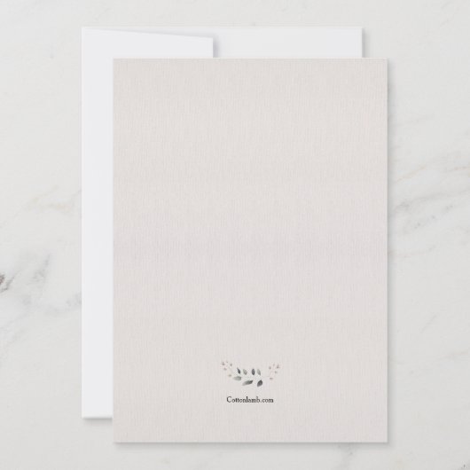 Circled Cross Religieuze Uitnodiging (Achterkant)