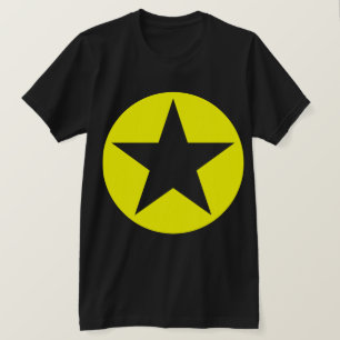 Circled Star - Geel T-shirt